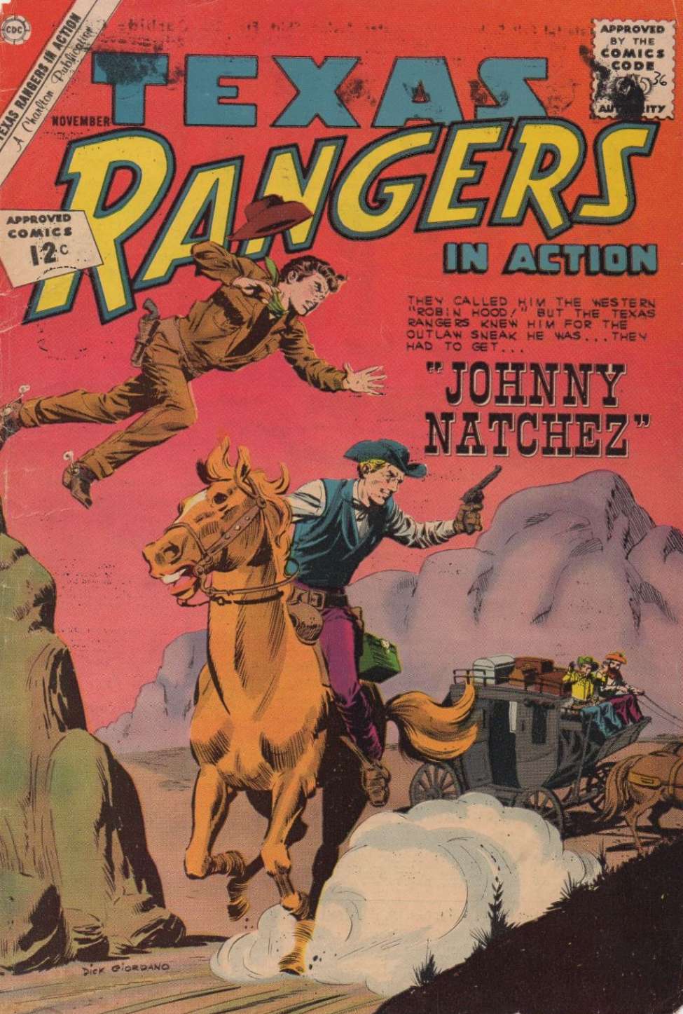 Comic Book Cover For Texas Rangers in Action 36