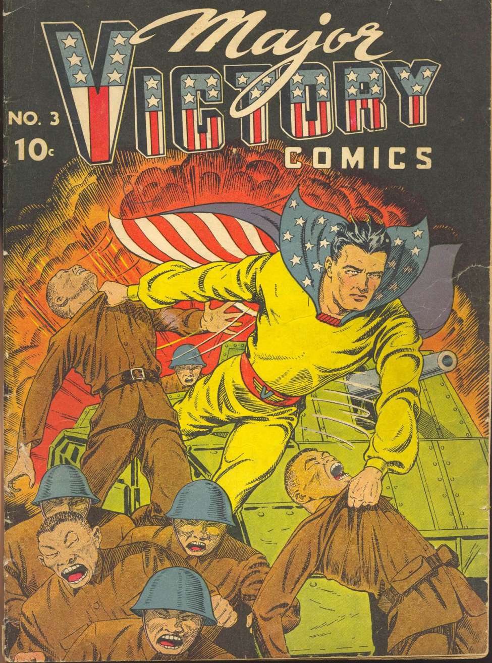 Comic Book Cover For Major Victory Comics 3