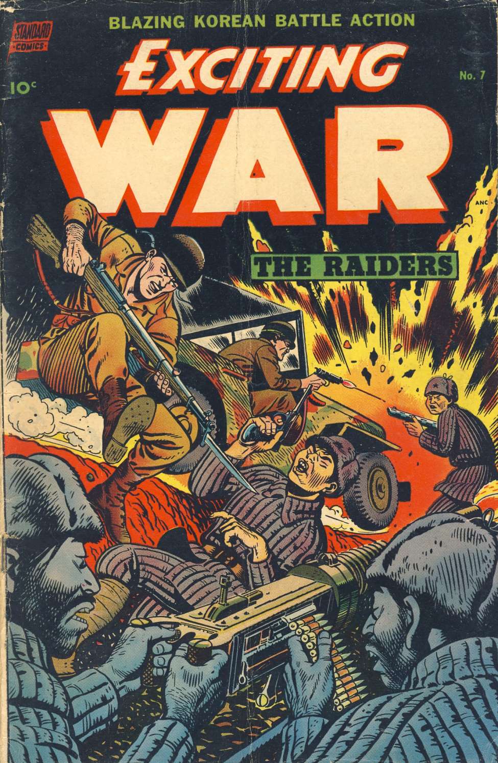Comic Book Cover For Exciting War 7