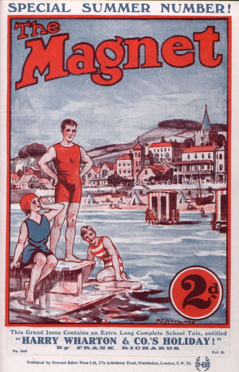 Book Cover For The Magnet 340 - Harry Wharton & Co.'s Holiday