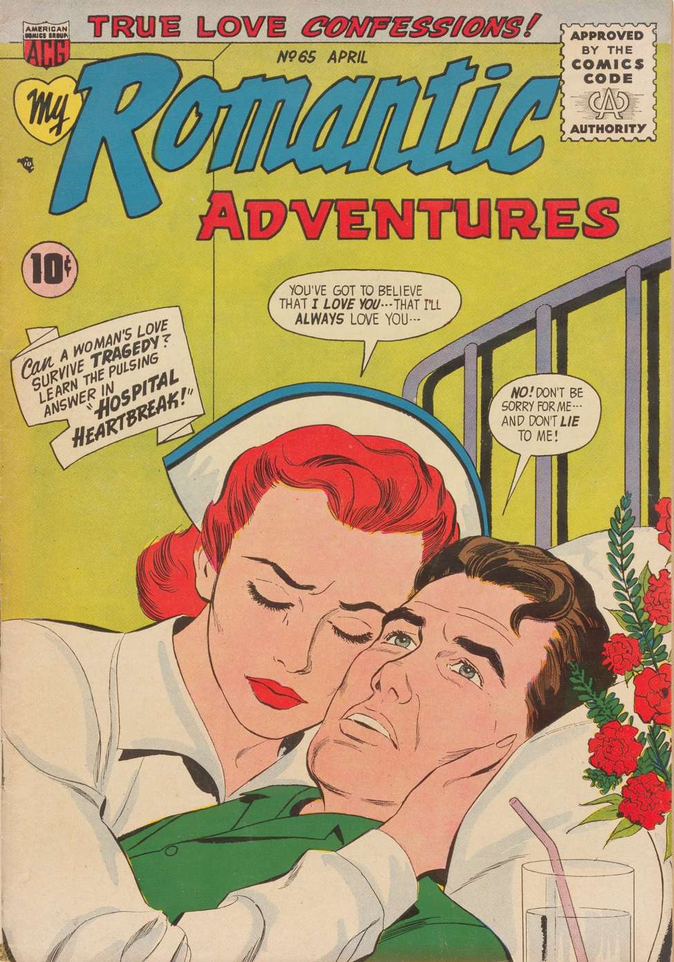 Comic Book Cover For Romantic Adventures 65