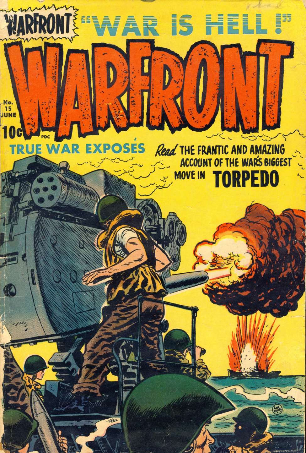 Comic Book Cover For Warfront 15
