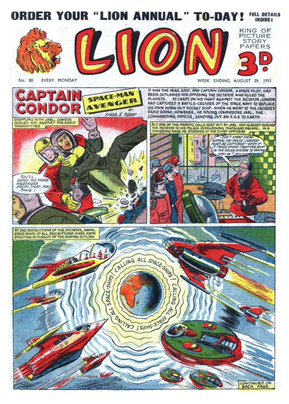 Comic Book Cover For Lion 80