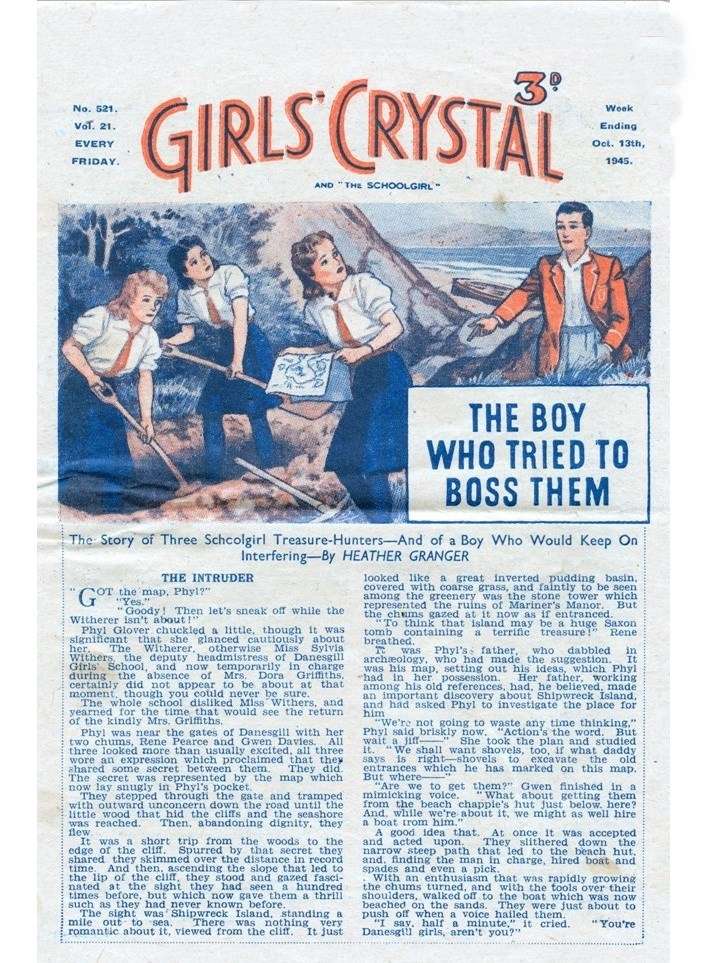 Book Cover For Girls' Crystal 521 - The Boy Who Tried to Boss Them