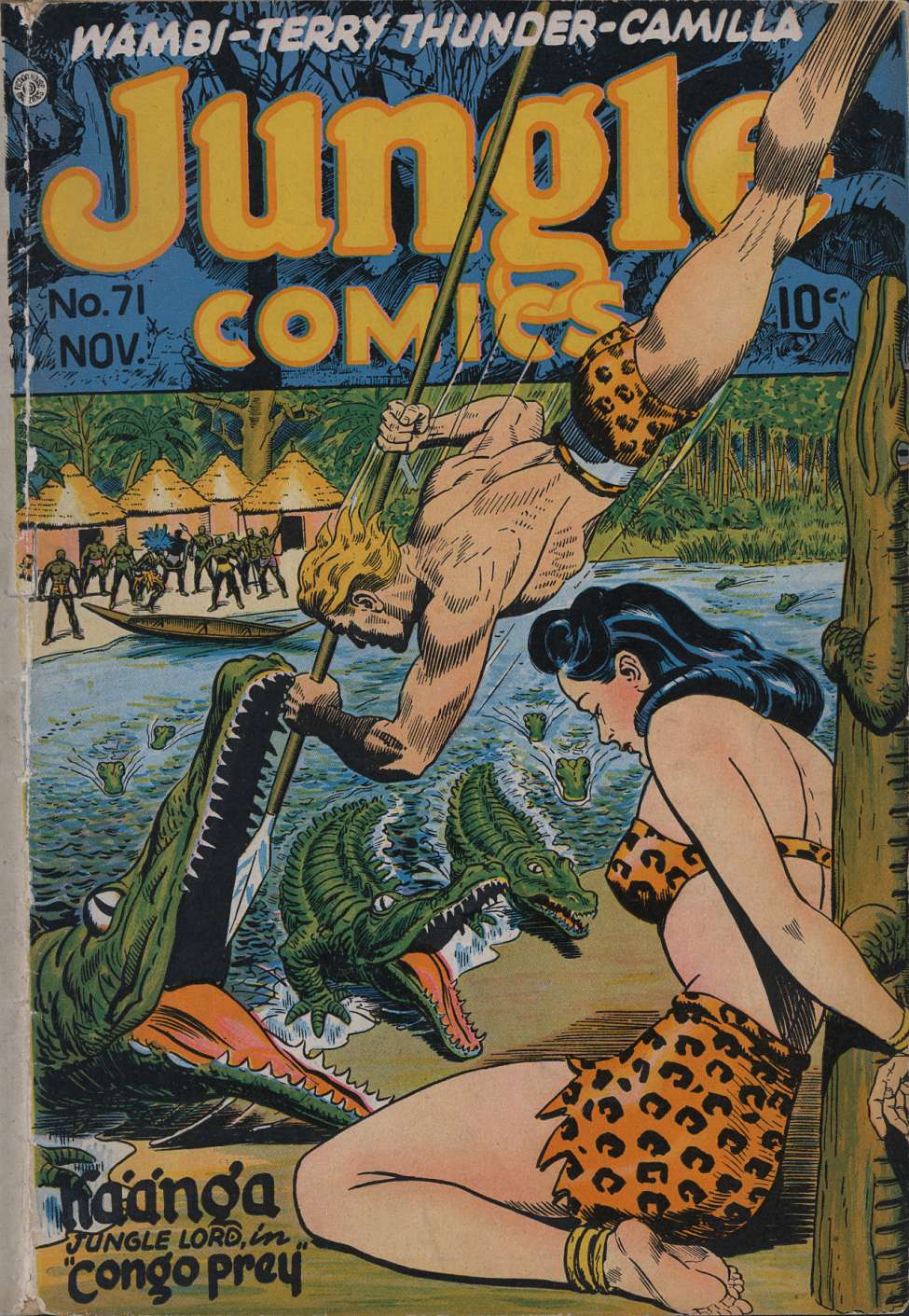 Comic Book Cover For Jungle Comics 71