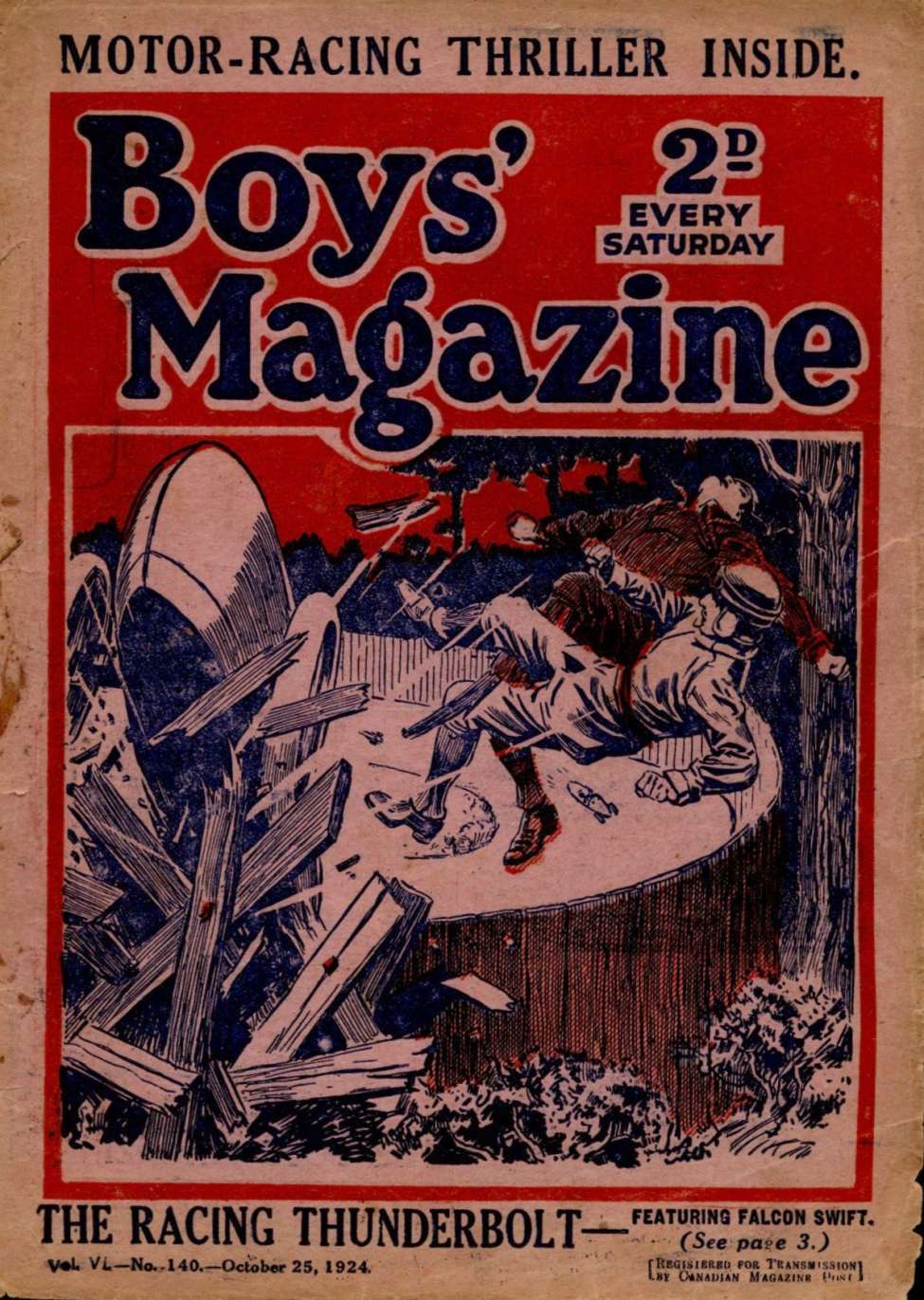 Book Cover For Boys' Magazine 140