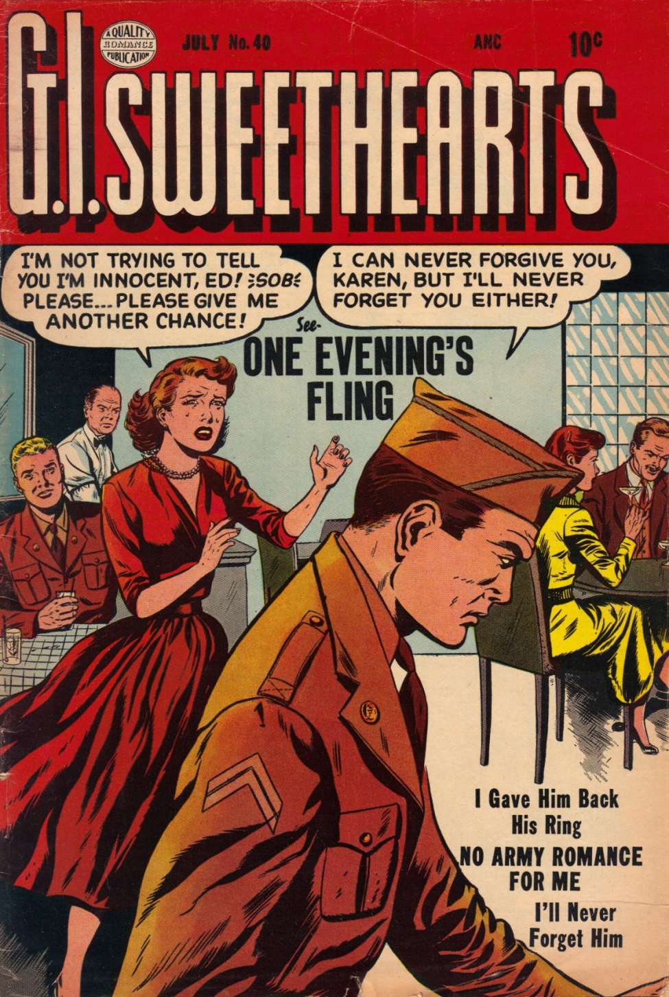 Comic Book Cover For G.I. Sweethearts 40