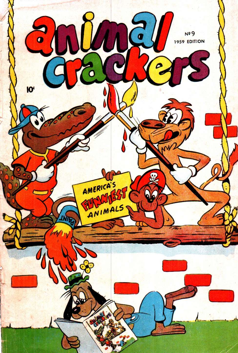 Comic Book Cover For Animal Crackers
