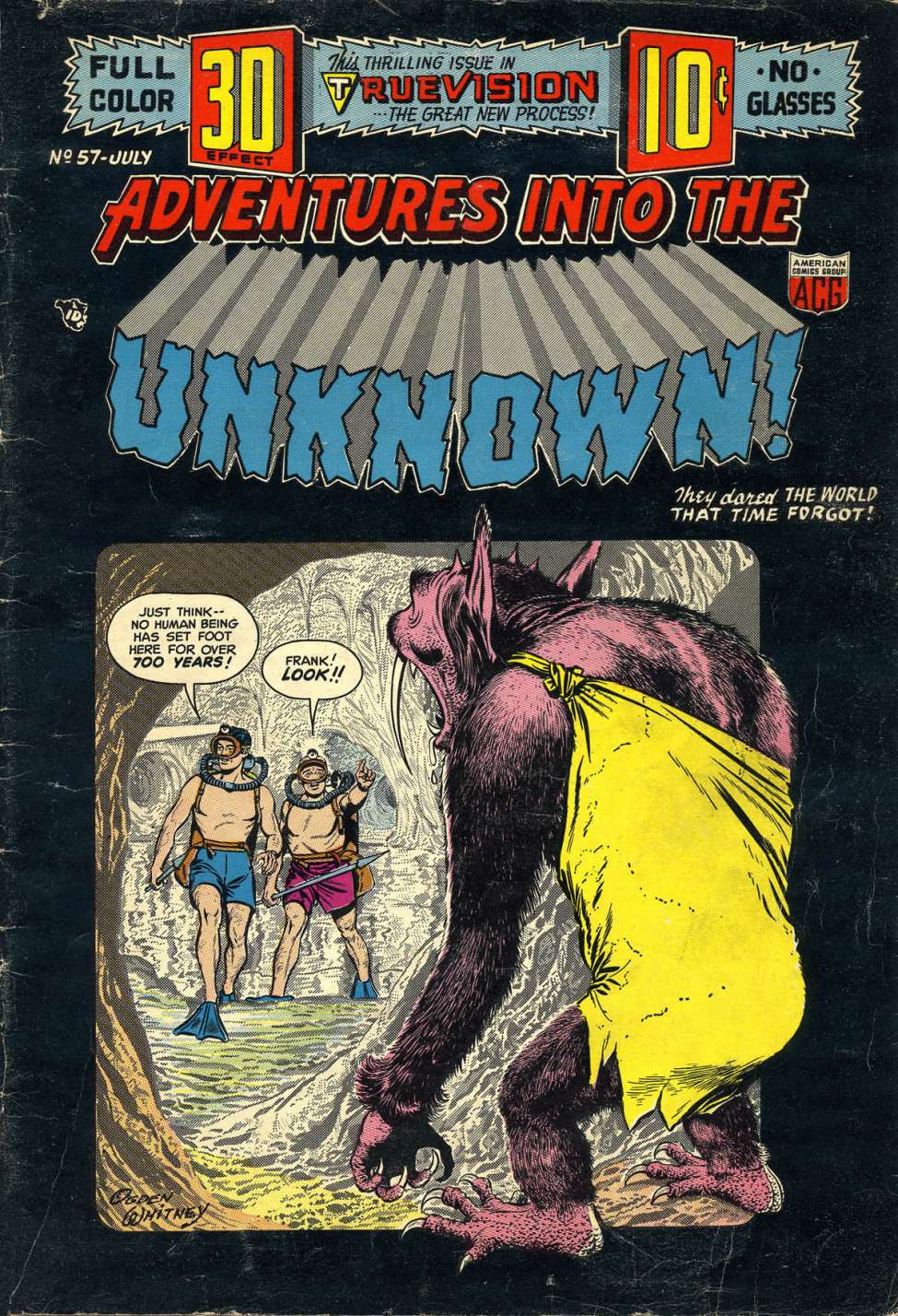 Comic Book Cover For Adventures into the Unknown 57