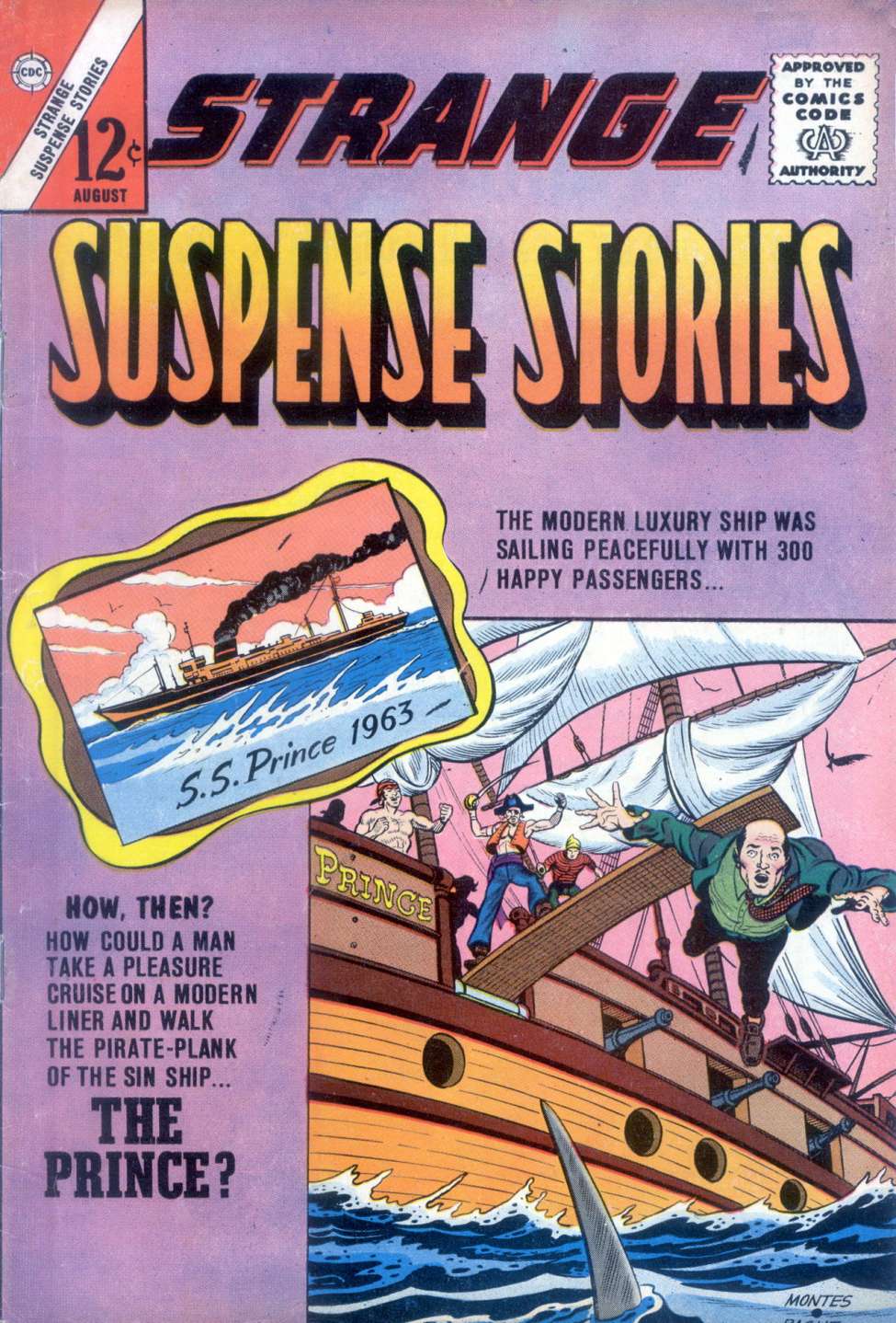 Comic Book Cover For Strange Suspense Stories 66