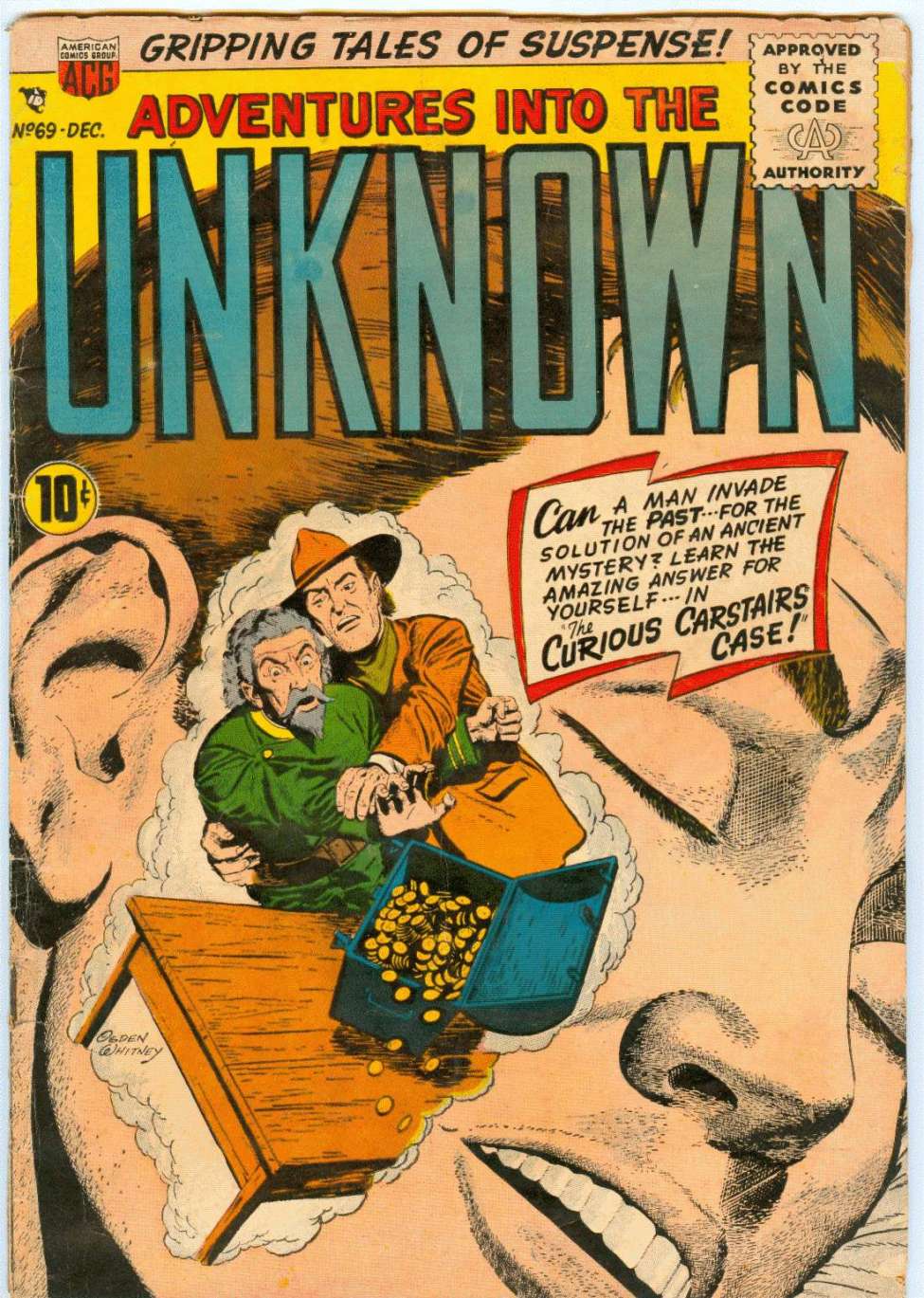 Comic Book Cover For Adventures into the Unknown 69