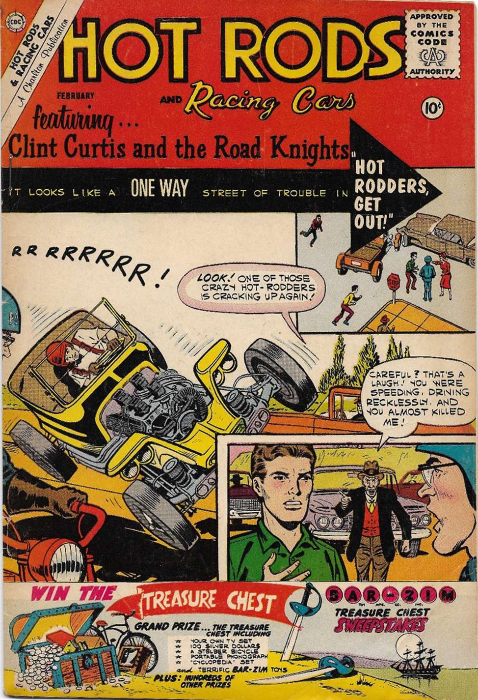 Comic Book Cover For Hot Rods and Racing Cars 50