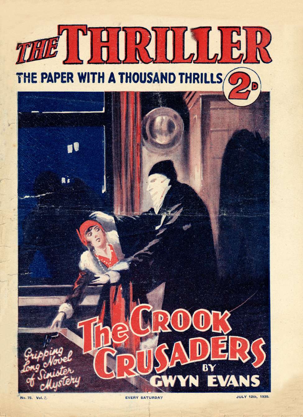 Comic Book Cover For The Thriller 75