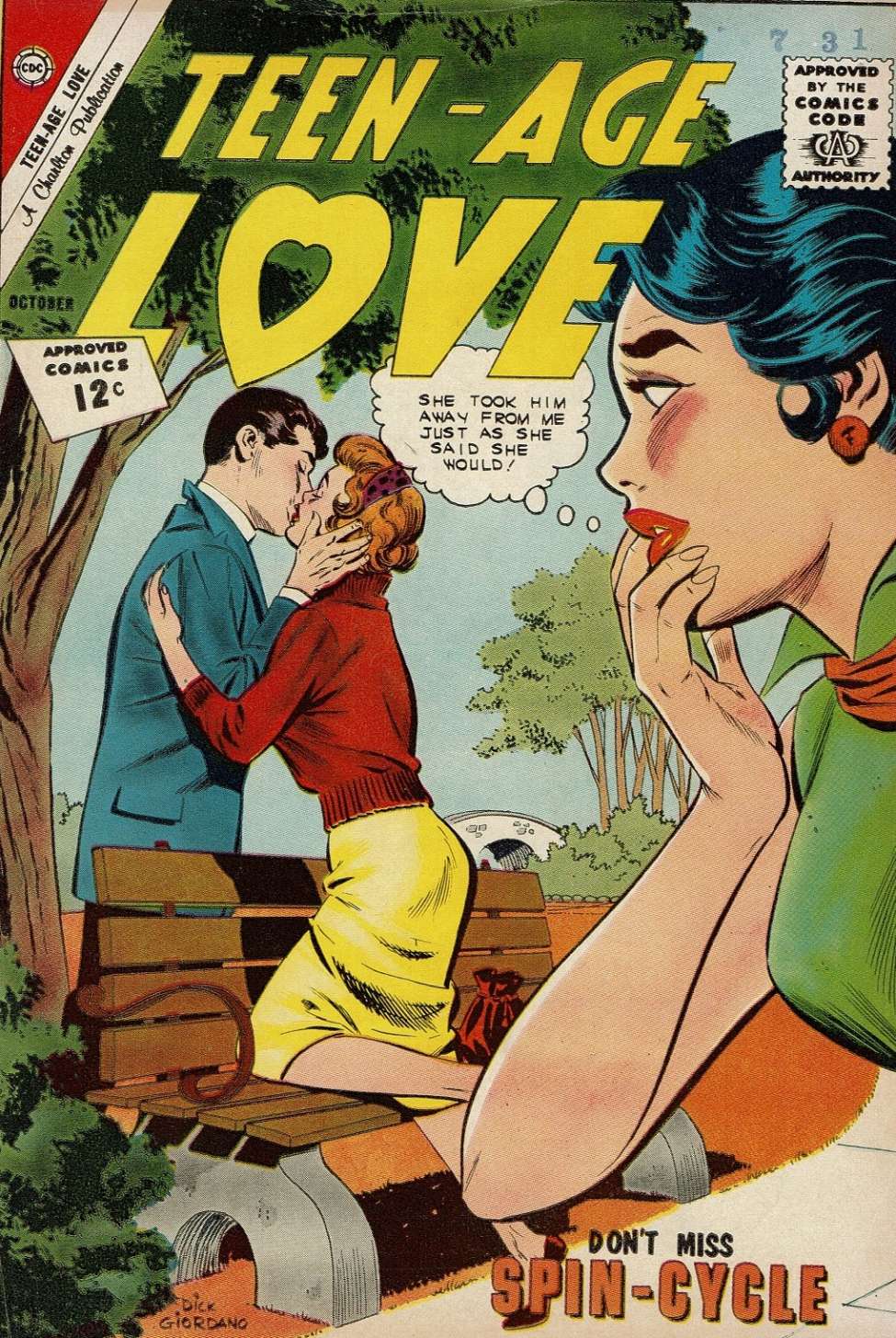 Comic Book Cover For Teen-Age Love 28