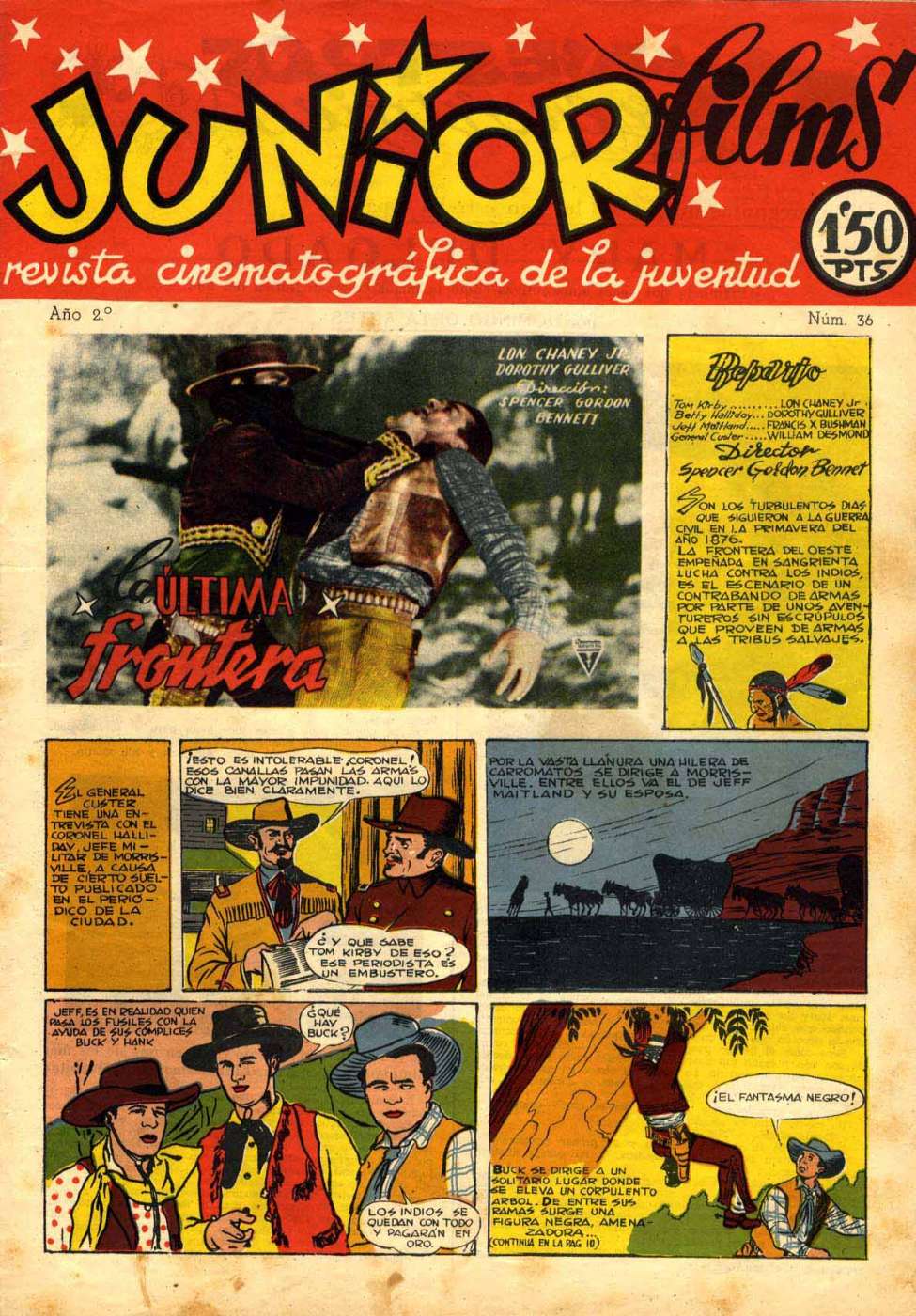 Comic Book Cover For Junior Films 36 La última frontera