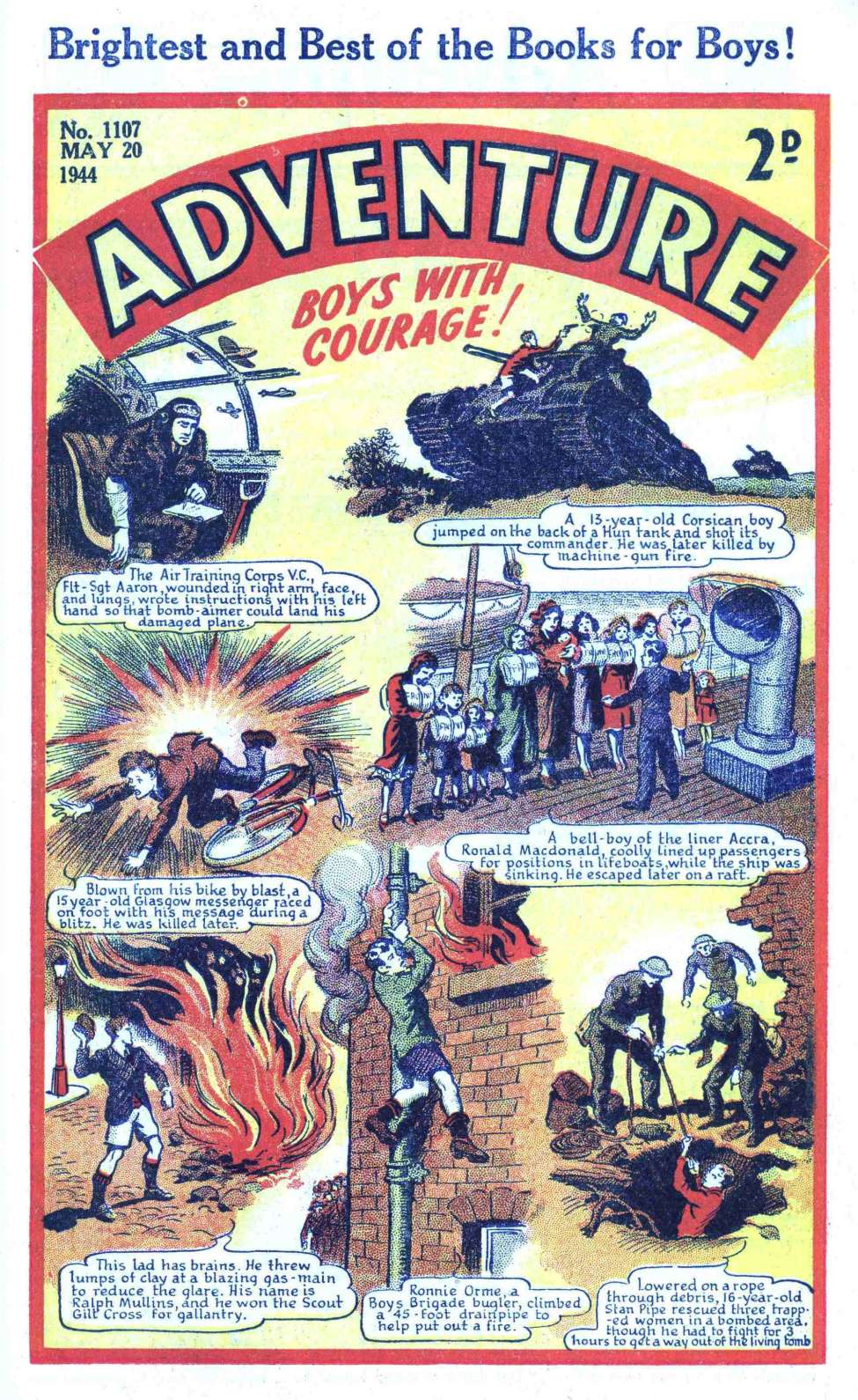 Comic Book Cover For Adventure 1107