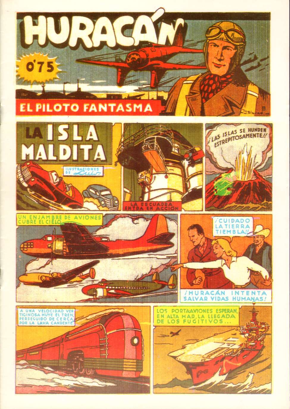 Comic Book Cover For Huracan El Piloto Fantasma 7 - La Isla Maldita