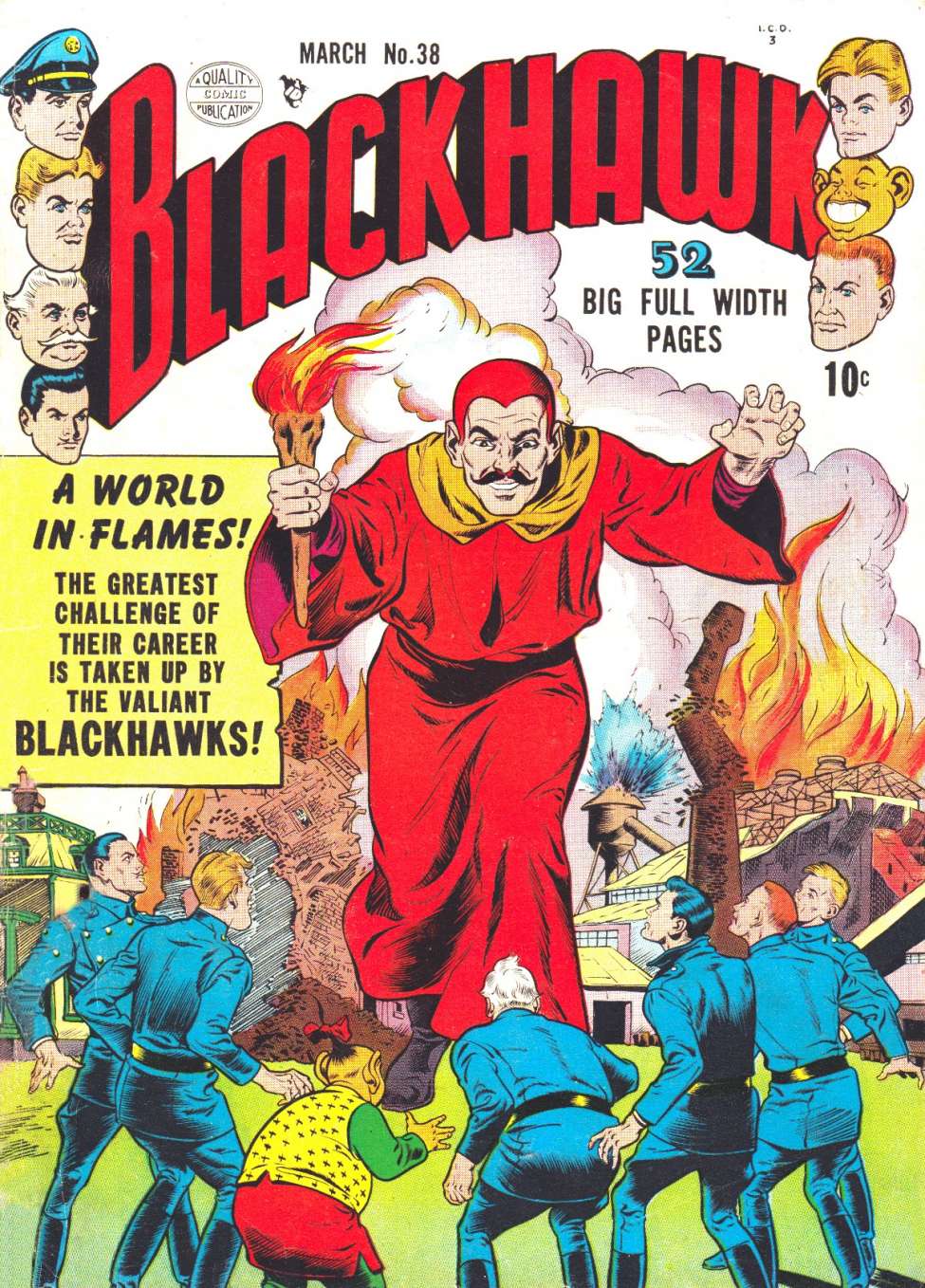 Comic Book Cover For Blackhawk 38