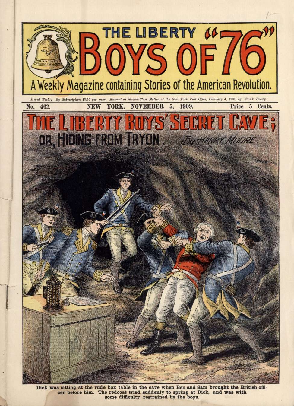 Book Cover For The Liberty Boys of 76 462 - The Liberty Boys' Secret Cave