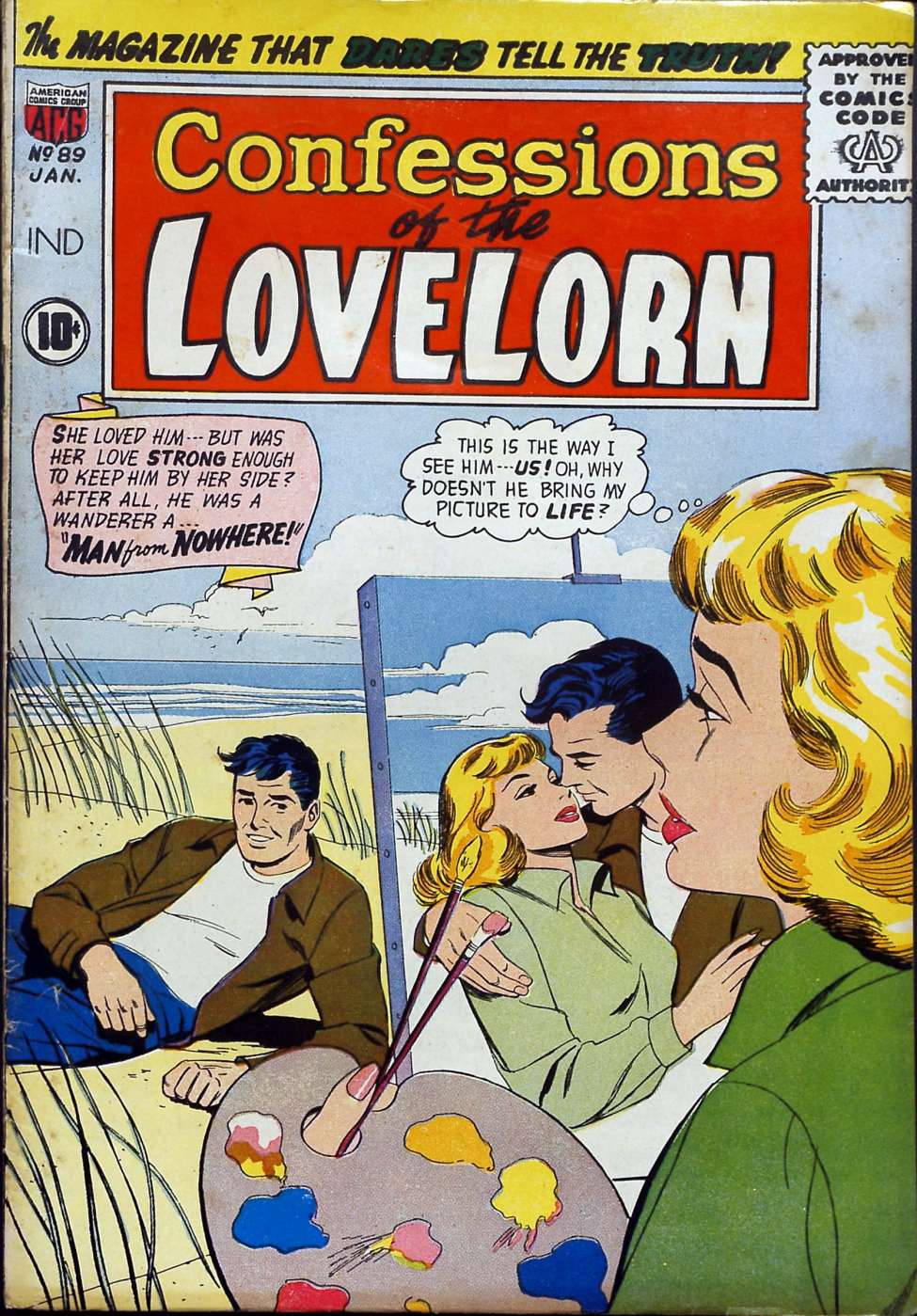 Comic Book Cover For Confessions of the Lovelorn 89