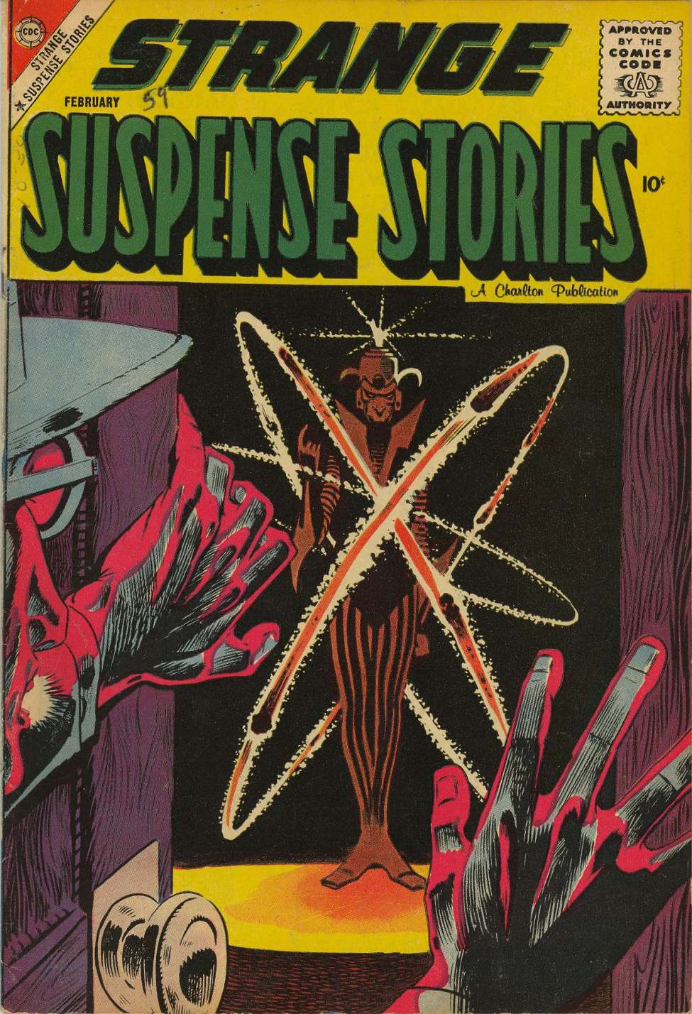 Comic Book Cover For Strange Suspense Stories 40