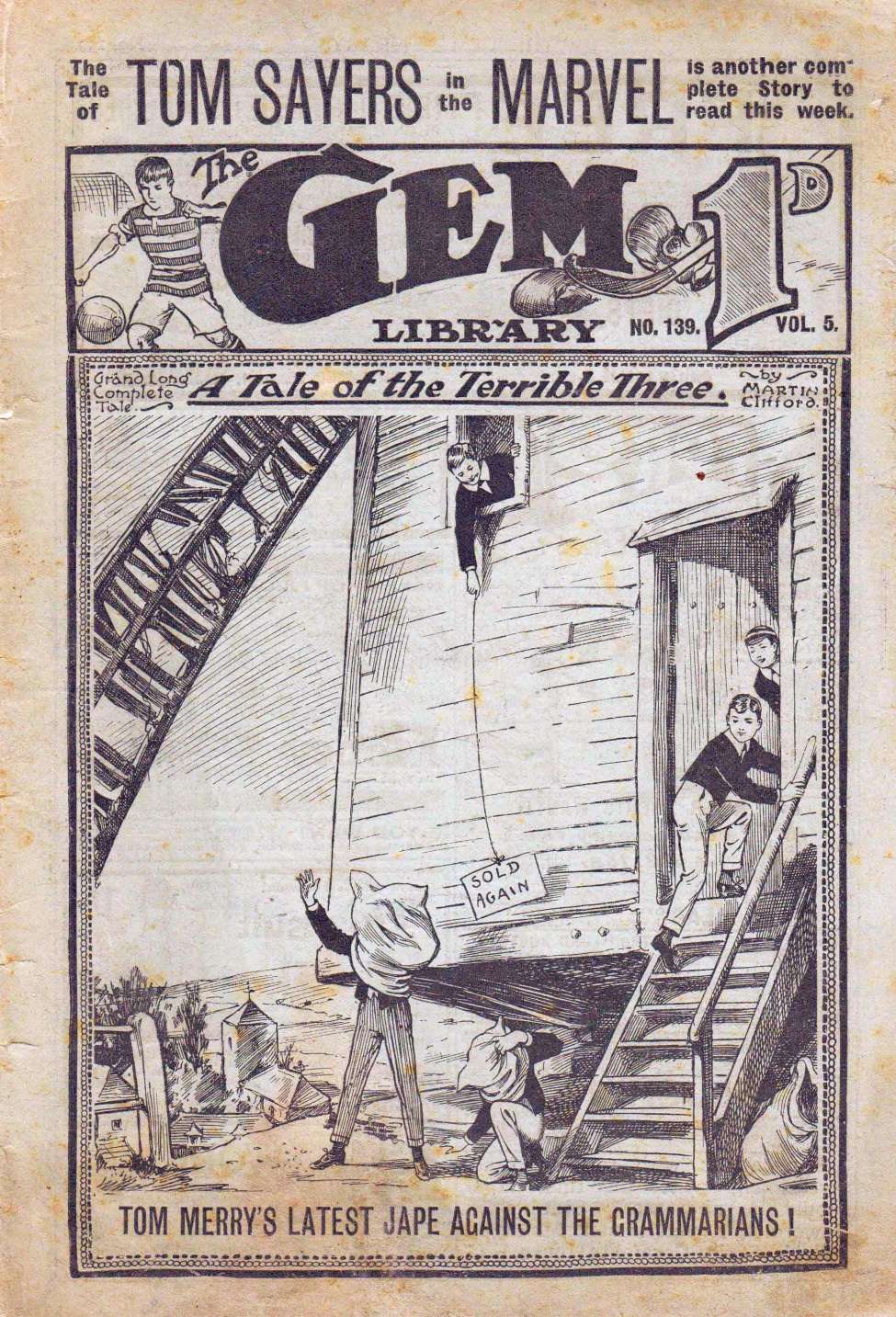 Comic Book Cover For The Gem v2 139 - The Mystery of the Mill