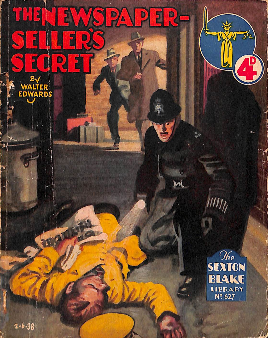 Comic Book Cover For Sexton Blake Library S2 627 - The Newspaper Seller's Secret