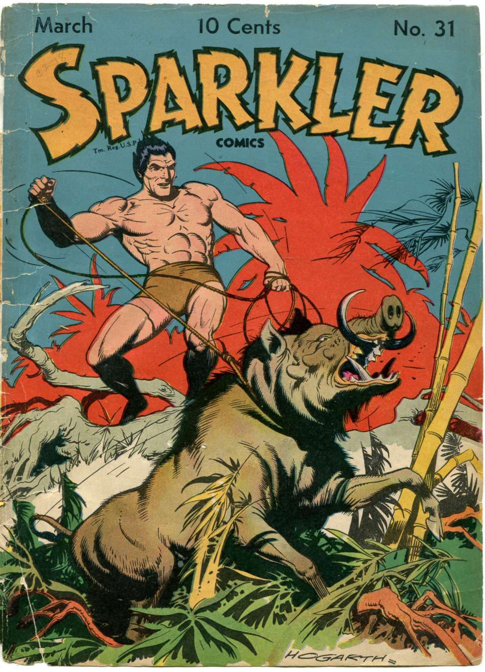 Comic Book Cover For Sparkler Comics 31