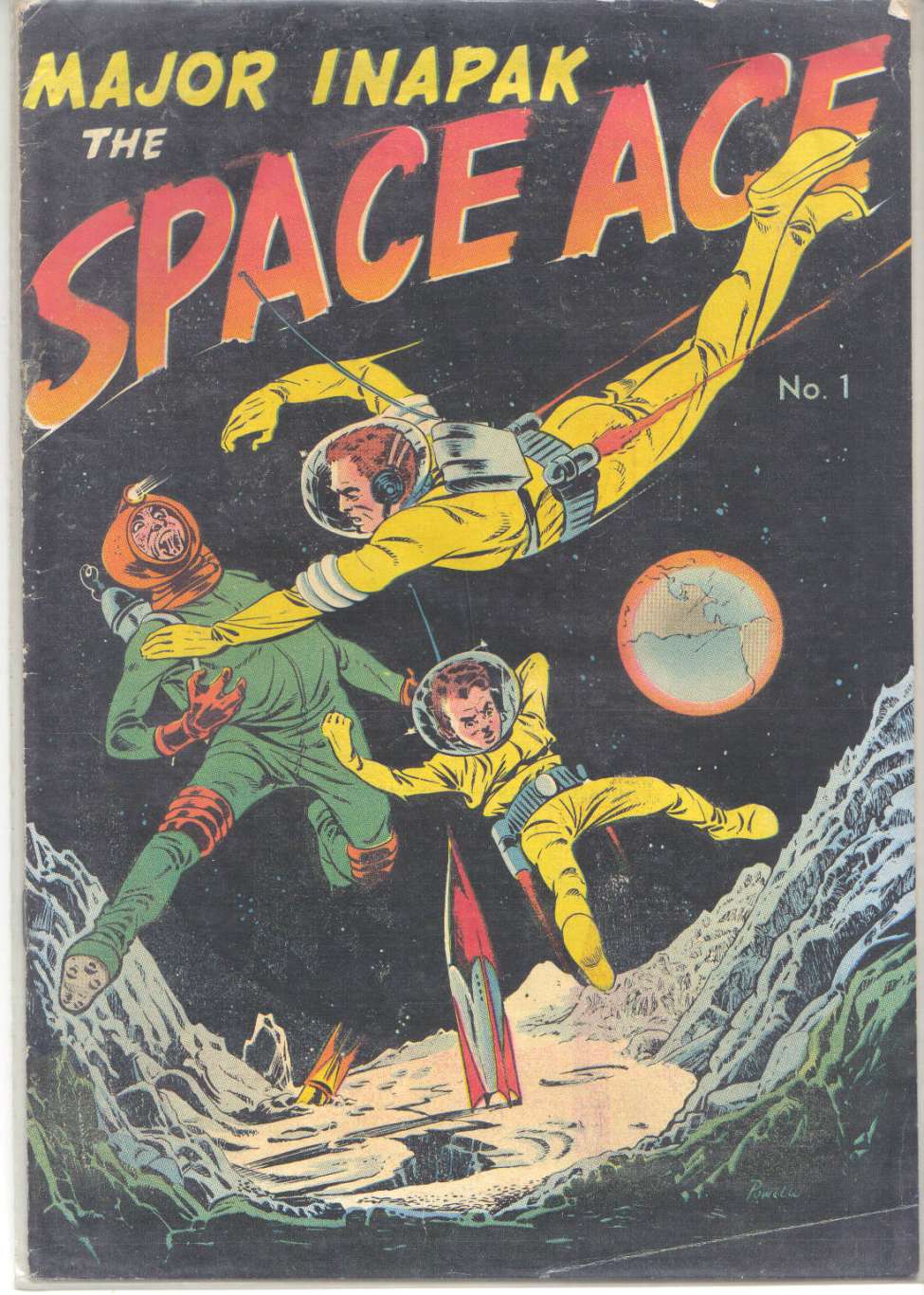 Comic Book Cover For Major Inapak The Space Ace 1 - Version 1