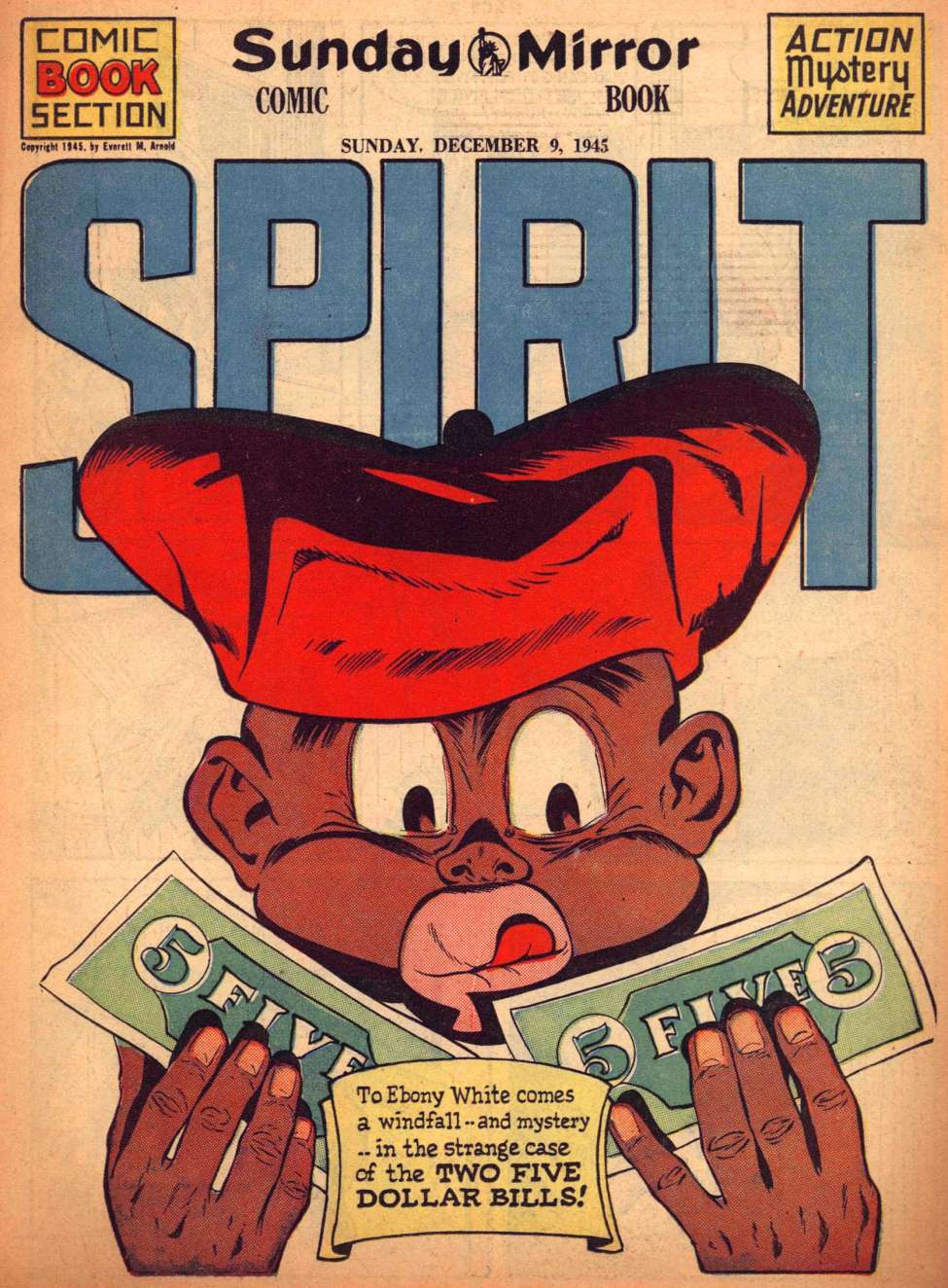 Comic Book Cover For The Spirit (1945-12-09) - Sunday Mirror - Version 2
