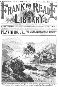Large Thumbnail For v01 13 - Frank Reade with His New Steam Horse in the North-West