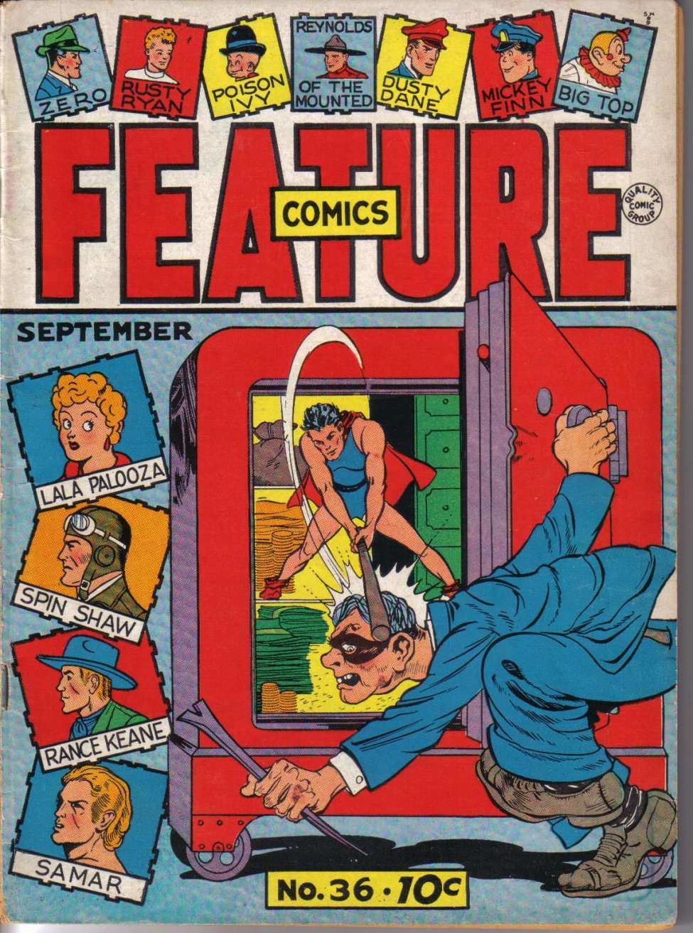 Comic Book Cover For Feature Comics 36