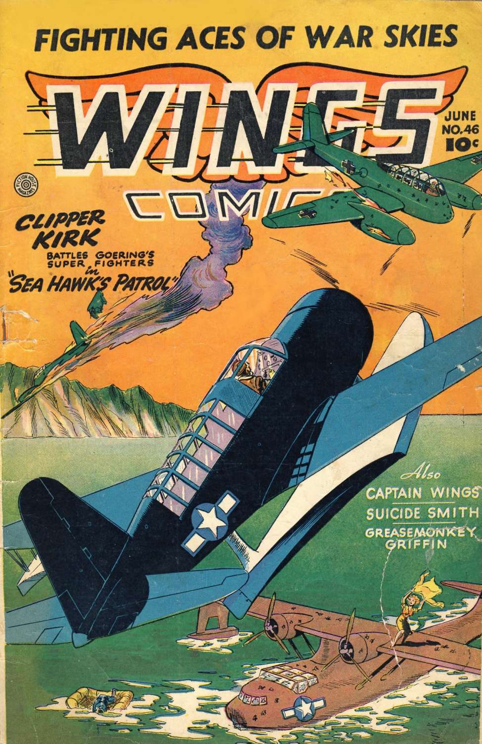 Comic Book Cover For Wings Comics 46