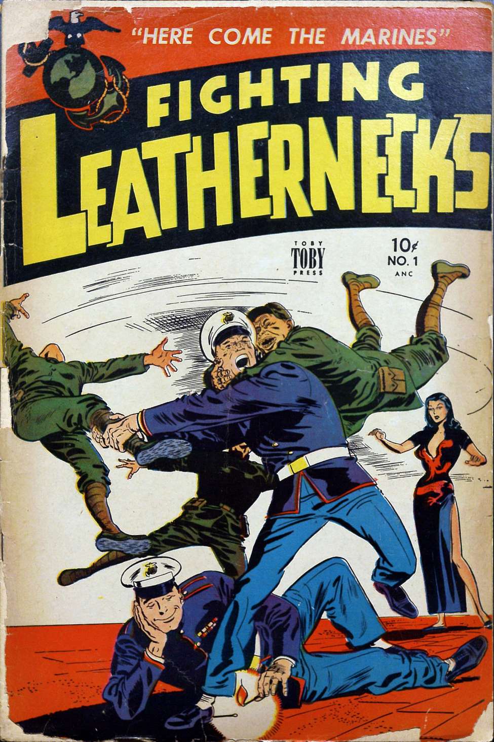 Comic Book Cover For Fighting Leathernecks 1