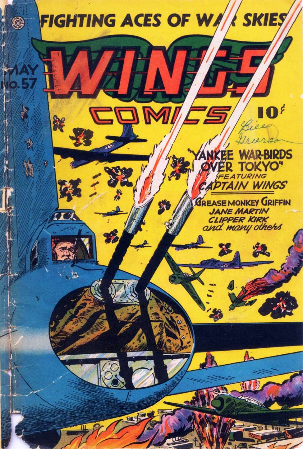 Comic Book Cover For Wings Comics 57