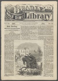 Large Thumbnail For Beadle's Half Dime Library 43 - Dick Darling, the Pony Express Rider