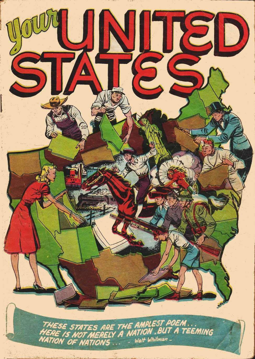 Comic Book Cover For Your United States - Version 1