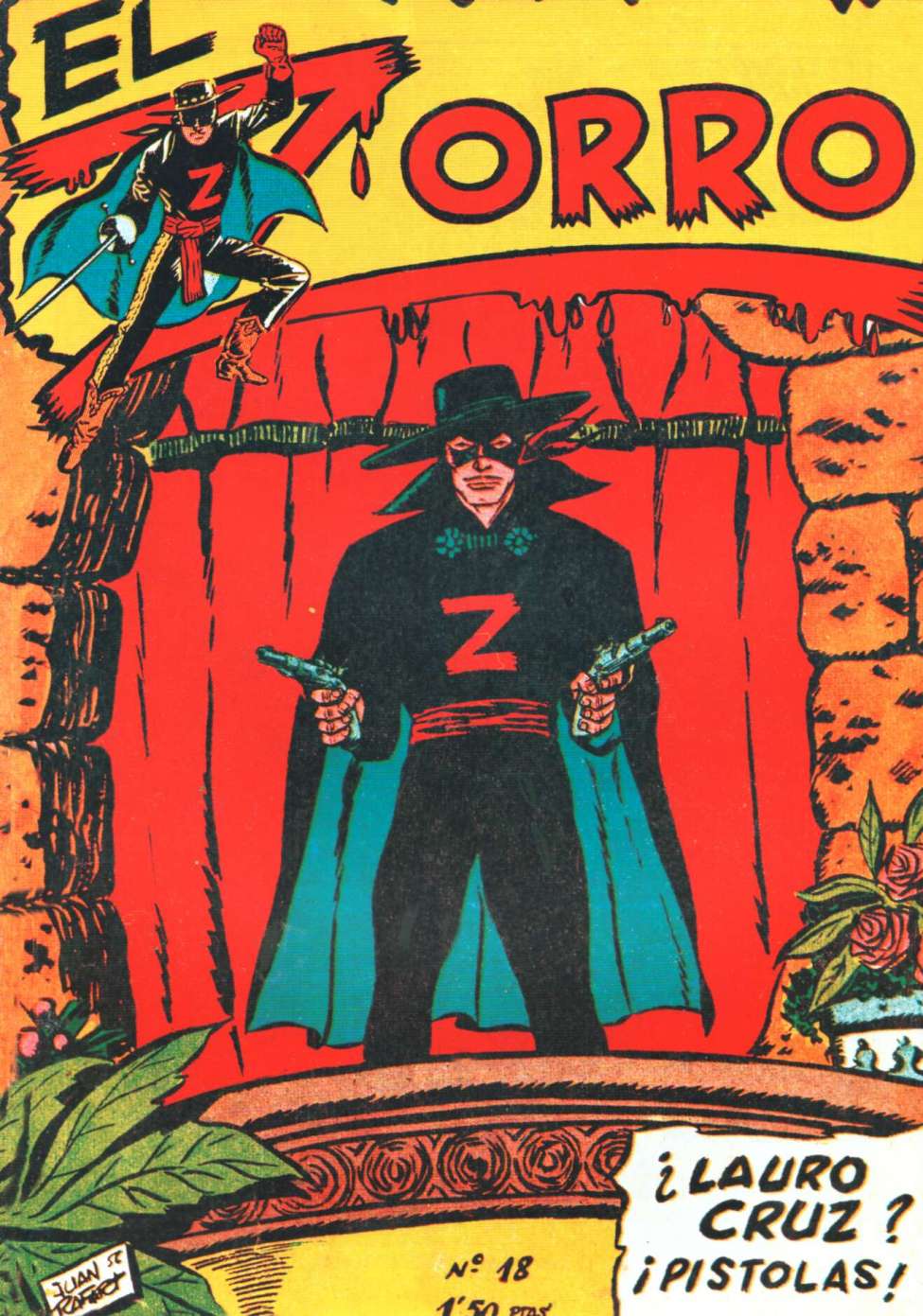 Comic Book Cover For El Zorro 18 - Lauro Cruz? Pistolas!