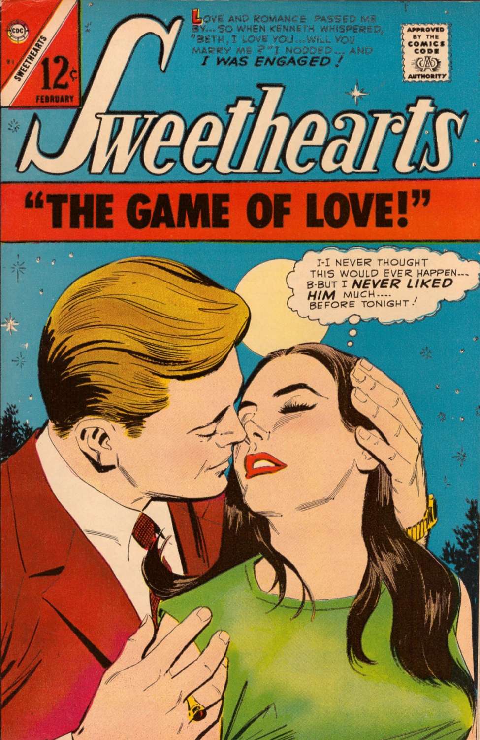 Comic Book Cover For Sweethearts 91