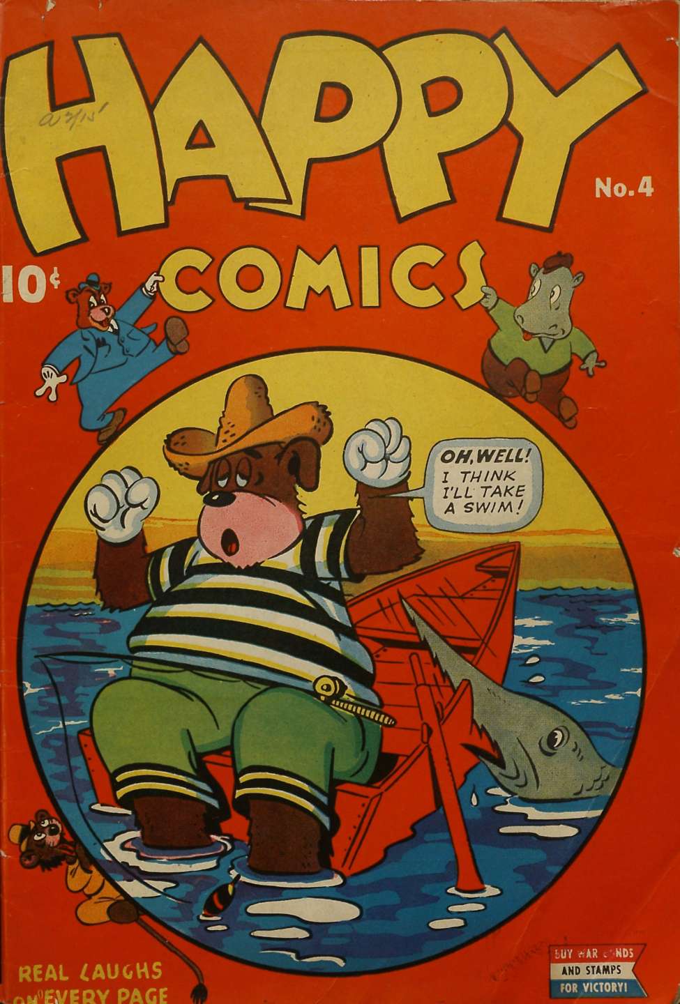 Comic Book Cover For Happy Comics 4