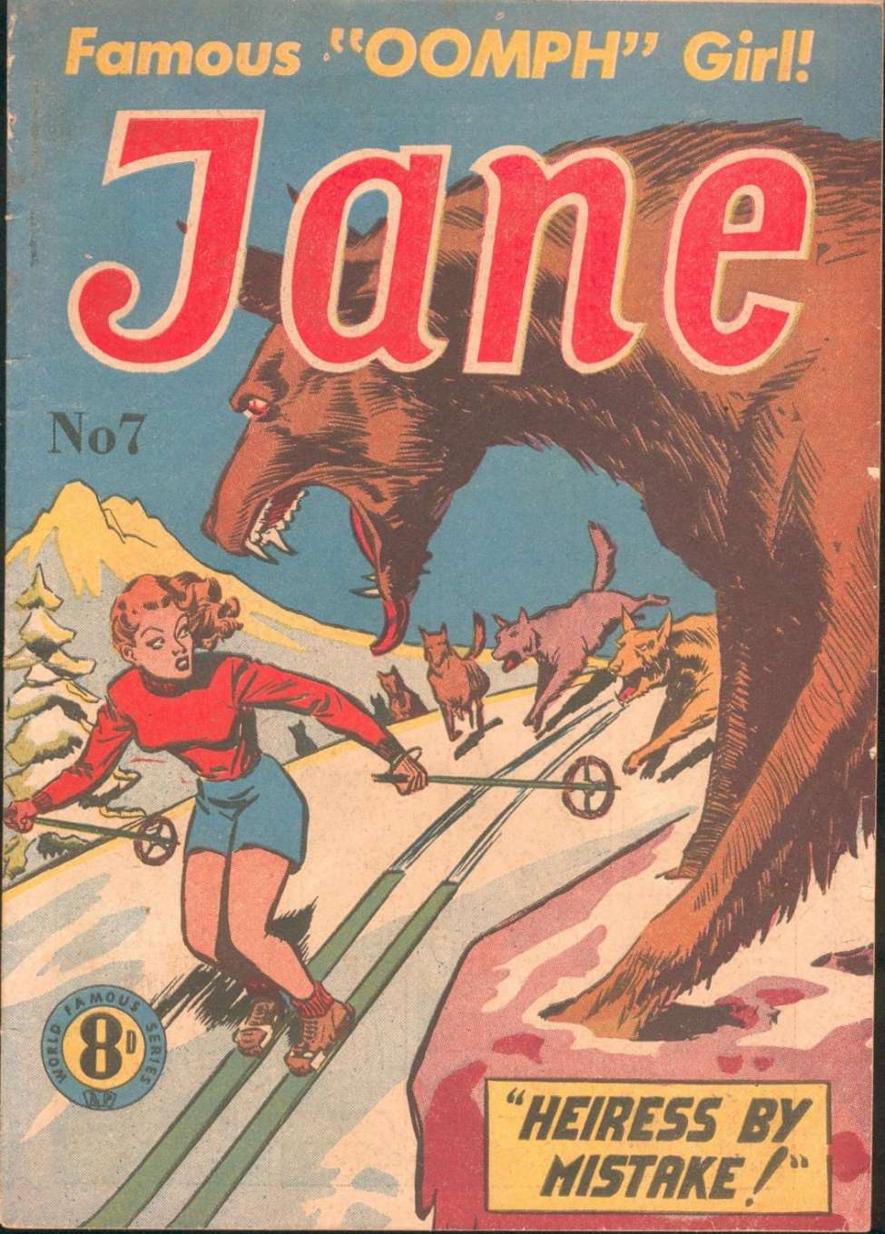 Comic Book Cover For Jane, Famous Oomph Girl 7