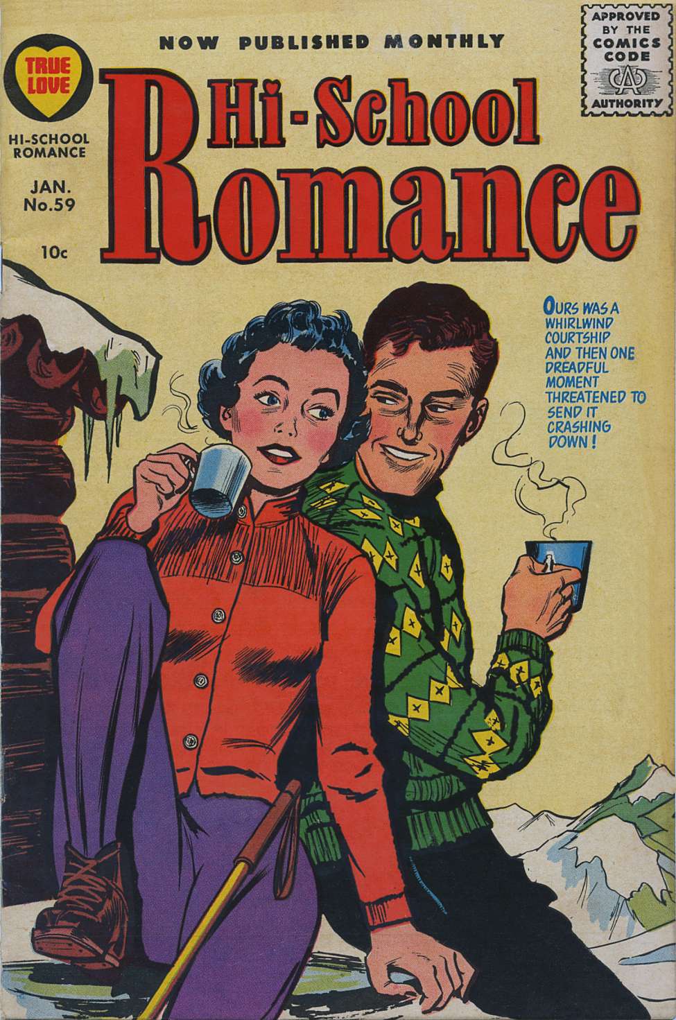 Comic Book Cover For Hi-School Romance 59