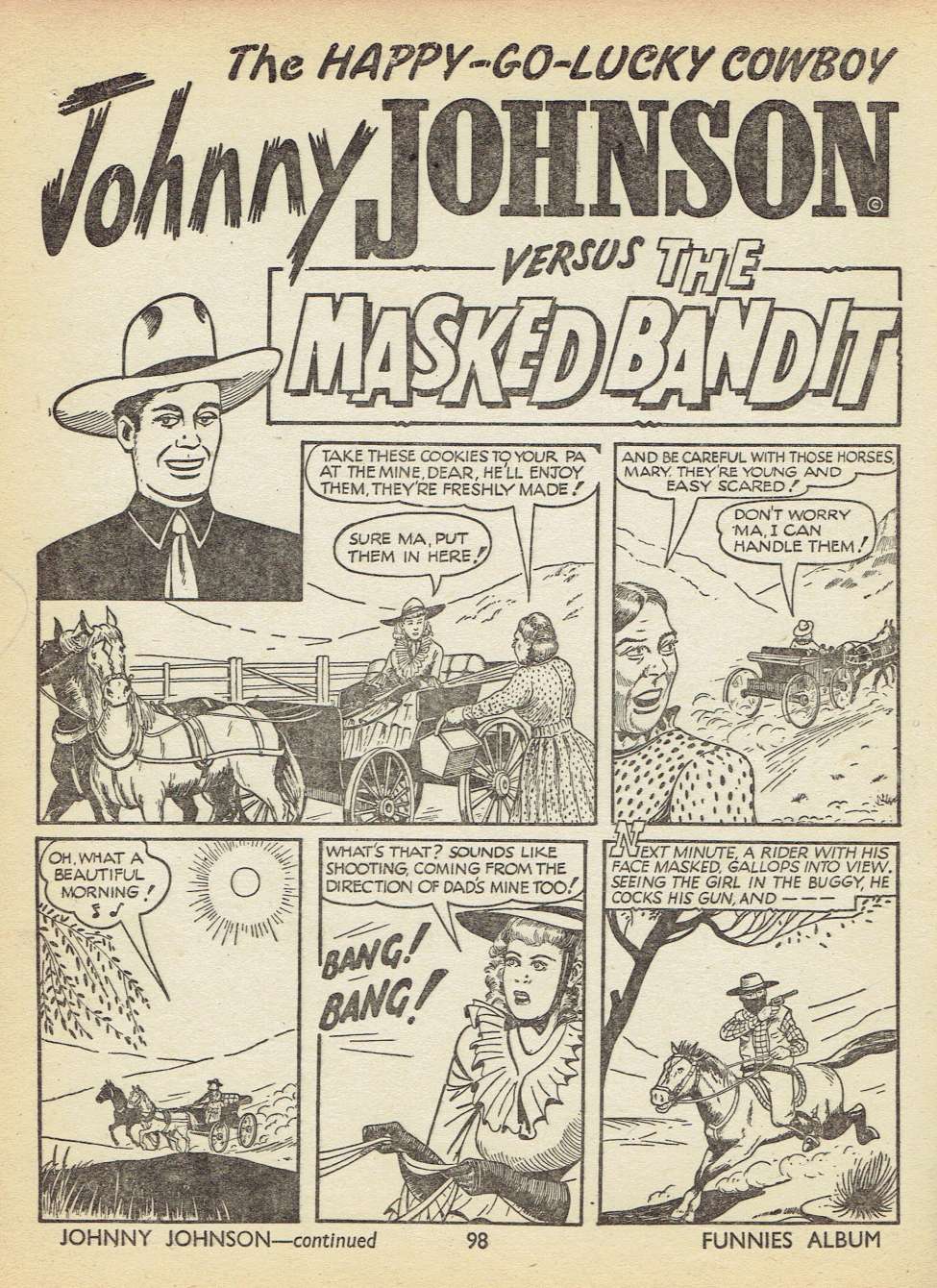 Book Cover For Johnny Johnson the Happy-Go-Lucky Cowboy