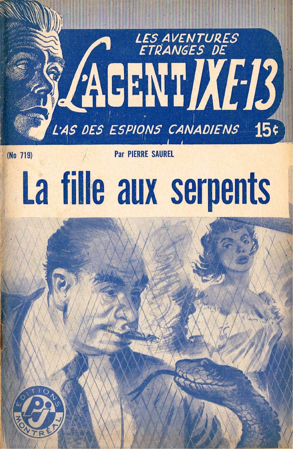 Book Cover For L'Agent IXE-13 v2 719 - La fille aux serpents