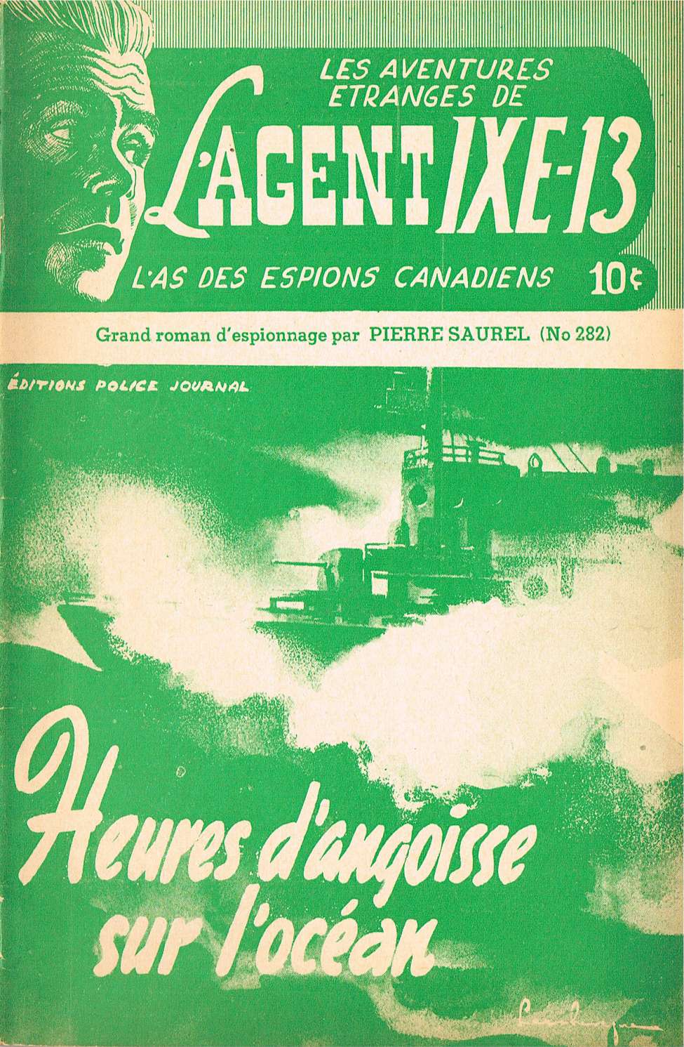 Book Cover For L'Agent IXE-13 v2 282 - Heures d'angoisse sur l'océan