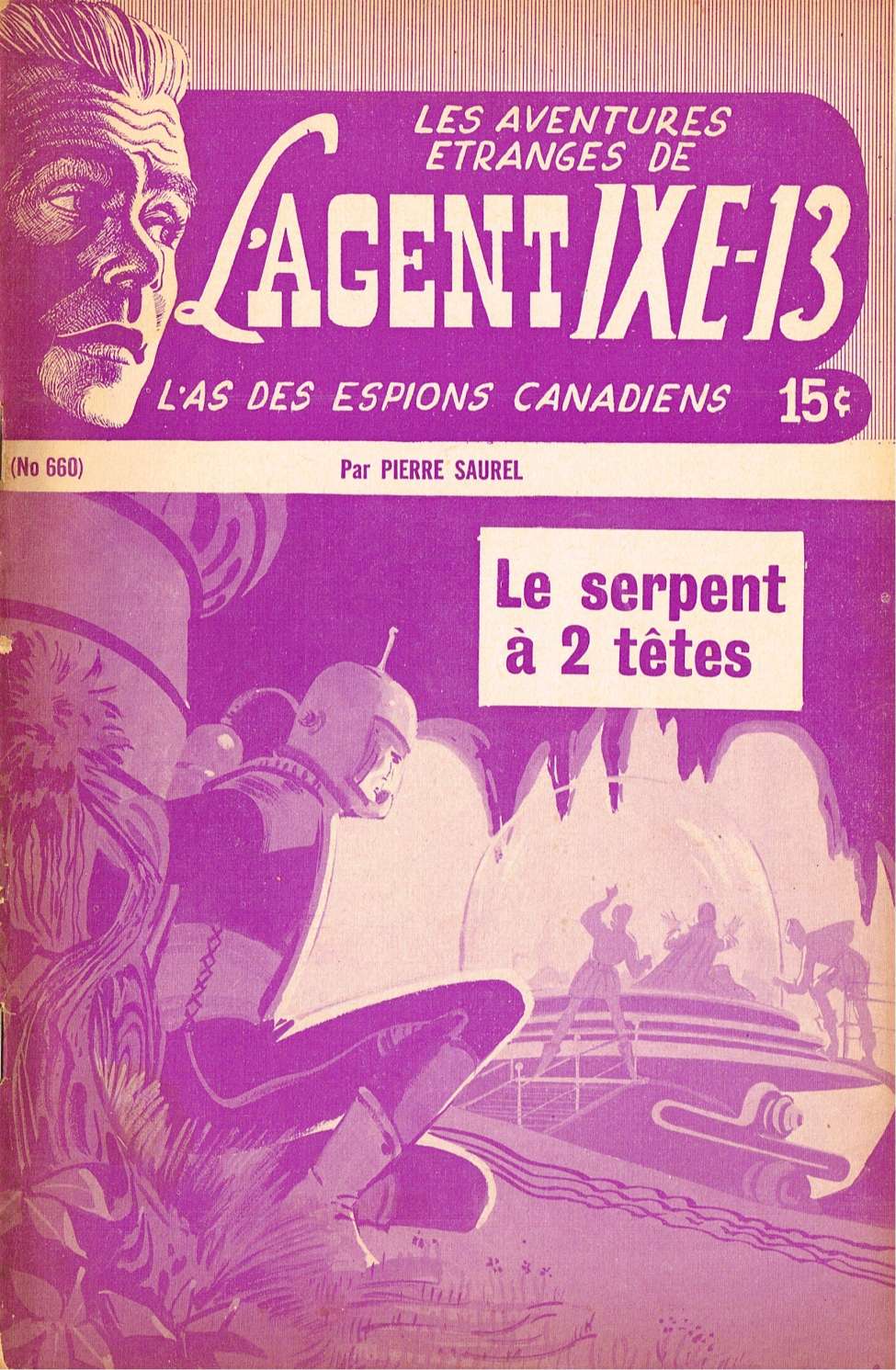 Book Cover For L'Agent IXE-13 v2 660 - Le serpent à 2 têtes