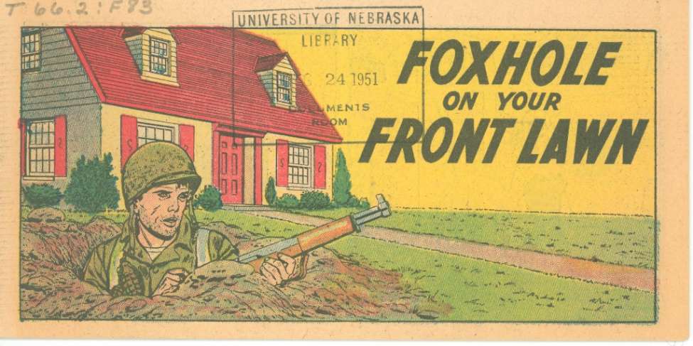 Comic Book Cover For Foxhole (1954)
