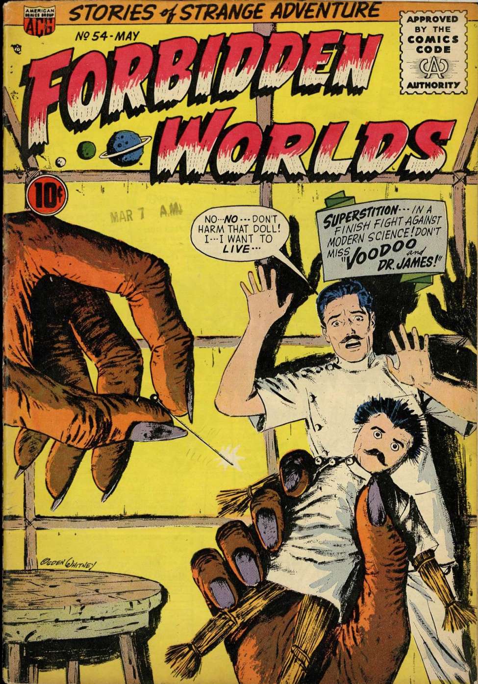 Comic Book Cover For Forbidden Worlds 54