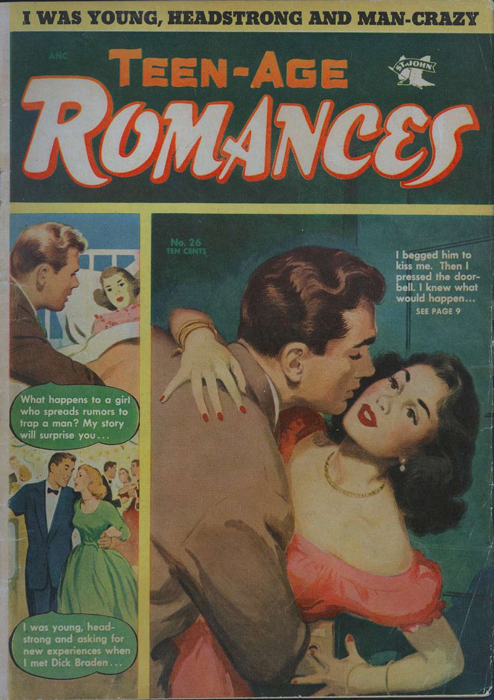 Comic Book Cover For Teen-Age Romances 26