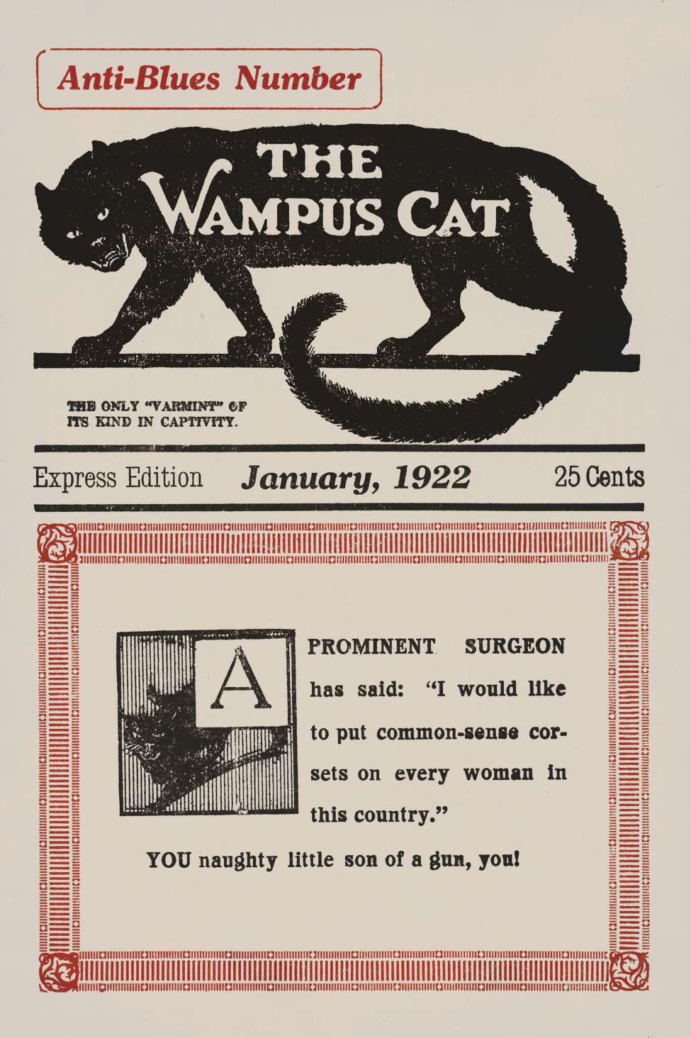 Comic Book Cover For The Wampus Cat v2 3